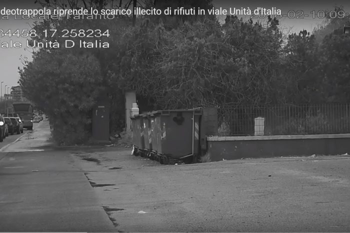 Taranto - "Furbetto" dei rifiuti incastrato dalle telecamere. | VIDEO