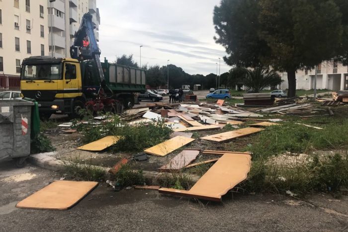 Taranto - Operazione anti falò di polizia locale e AMIU