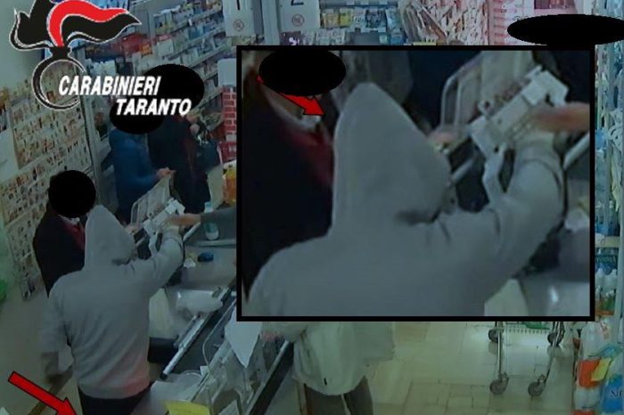 Taranto - Incastrati dalle telecamere i presunti autori delle rapine a mano armata
