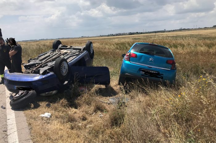 Taranto - Grave incidente, coinvolte tre auto: diversi feriti
