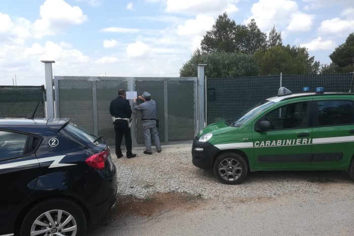 Taranto - Lavori abusivi: forestali e polizia locale procedono al sequestro dell'area
