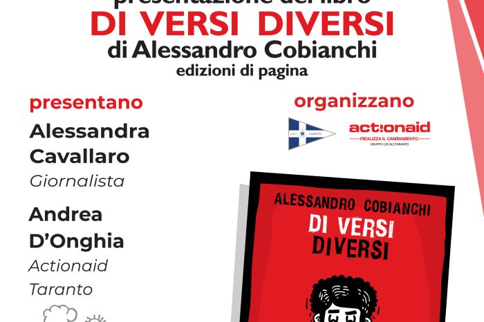 Taranto - La Lega Navale ospita la presentazione del libro “Di Versi Diversi” di Alessandro Cobianchi: ecco quando