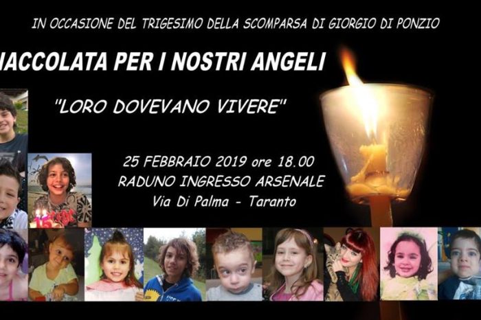 Taranto - "Fiaccolata per i nostri angeli": una manifestazione per ricordare le vittime dell’inquinamento ambientale