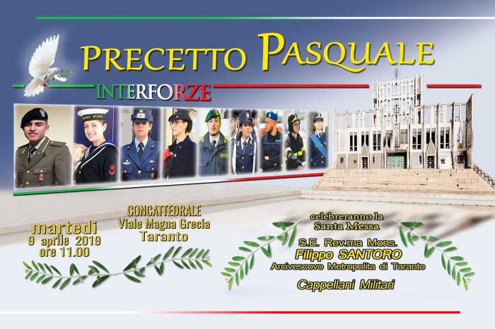 Taranto - Celebrazione del precetto pasquale Interforze in Concattedrale