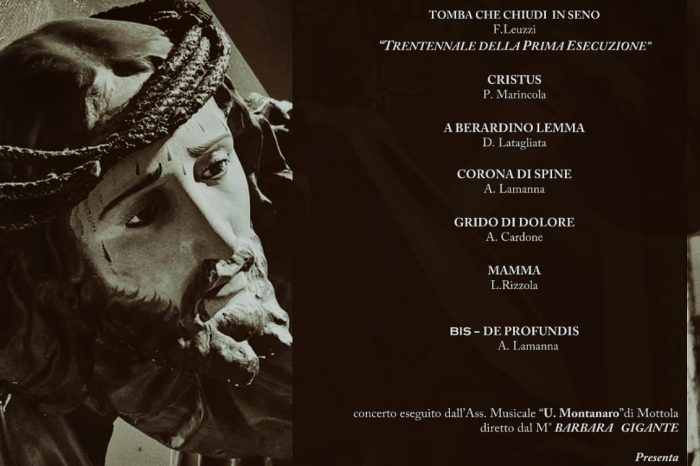 Taranto - 36esima edizione del Concerto della Passione a Mottola