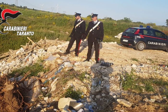 Taranto - Discarica abusiva di rifiuti pericolosi: denunciati 4 fratelli