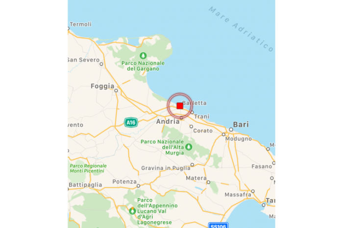 Puglia: forte scossa di terremoto. Evacuate scuole a Barletta