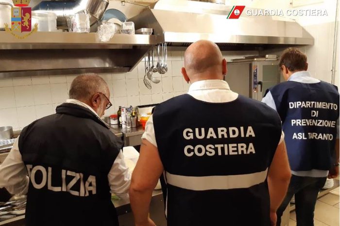 Taranto -  Controllati ristoranti ed attività commerciali: 2 sequestri e 3 denunce