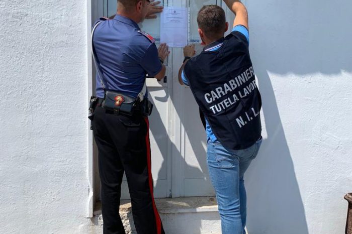 Taranto - Blitz dei carabinieri in un’azienda: arrestato il titolare