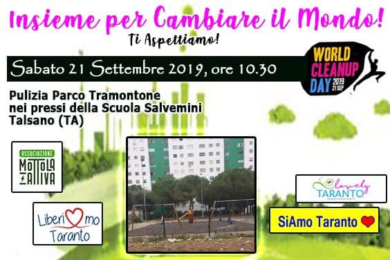 Taranto - World cleanup day, volontari all'opera: ecco quando