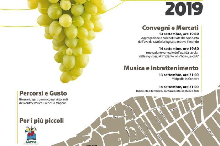 Taranto - Ritorna “La Festa dell’uva 2019” a Grottaglie: il programma completo