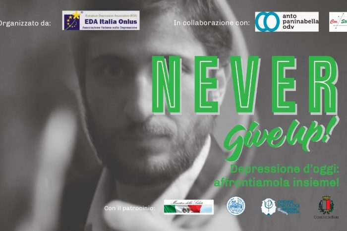 “Never Give Up”: a Bari la giornata europea sulla depressione