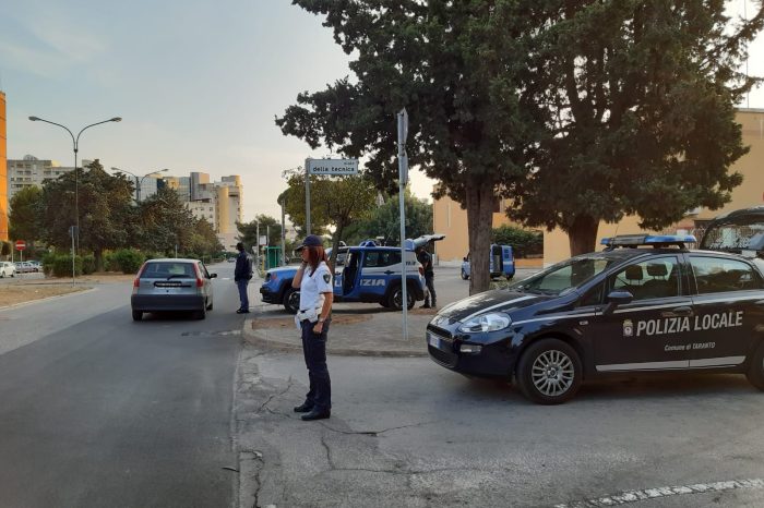 Taranto - Controlli congiunti di Polizia Locale e Polizia di Stato: i dettagli