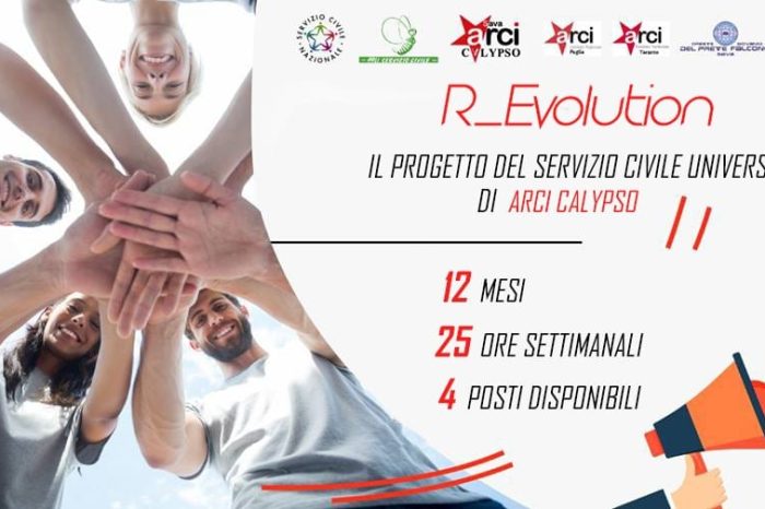Taranto - Servizio civile:  4 posti disponibili per “R-Evolution”, il progetto promosso da Arci Calypso Sava