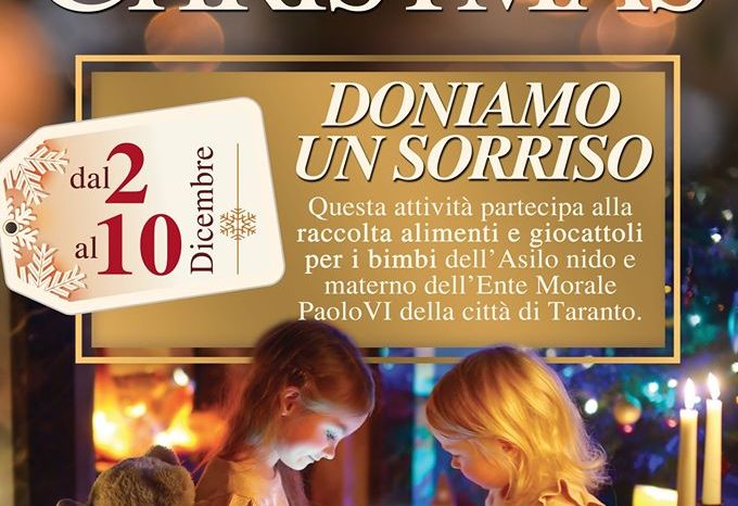 Taranto - "Doniamo un Sorriso", FederModa promuove una raccolta di alimenti e giocattoli