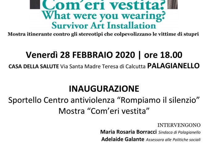 Taranto - Mostra inaugurale per l'apertura dello sportello antiviolenza a Palagianello