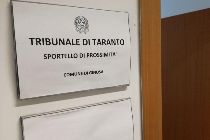 Taranto - Giustizia, a Ginosa aperto al pubblico lo Sportello territoriale
