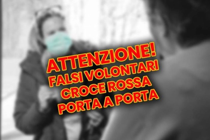 Taranto - Croce Rossa avverte: "Attenzione alla truffa dei finti volontari che effettuano tamponi."