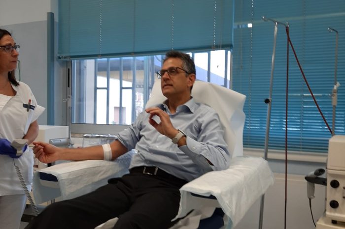 Taranto - Donazione del sangue: i vertici Asl danno il buon esempio