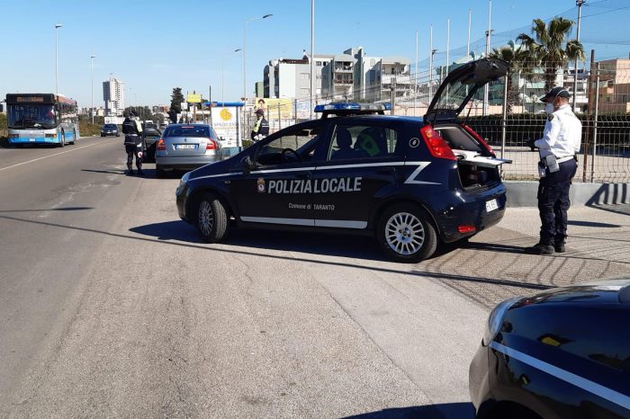 Taranto - Controlli e presidi della polizia locale: gli esiti operativi