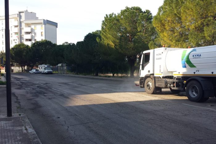 Taranto - Amiu, completata la sanificazione delle strade