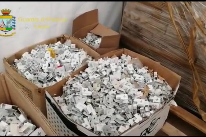 Lecce - Vendevano gel disinfettante prodotto nel 1989: Gdf sequestra 27mila flaconi