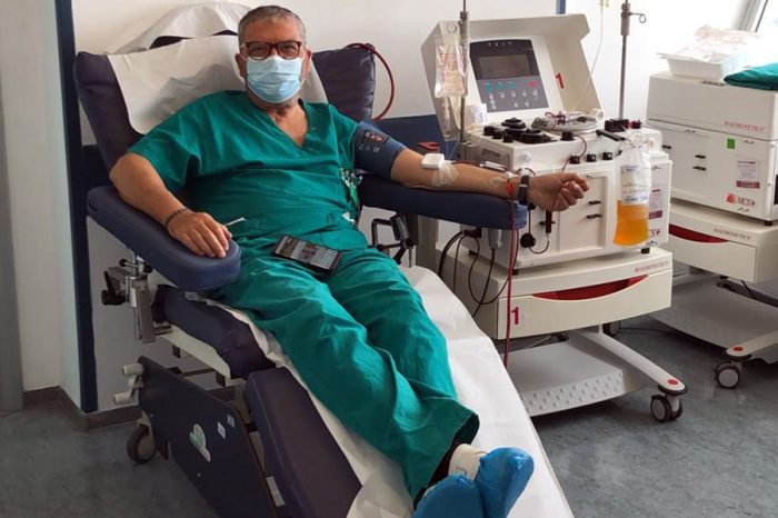 Brindisi: All’Ospedale “ A. Perrino di Brindisi” continua la donazione di plasma iperimmune