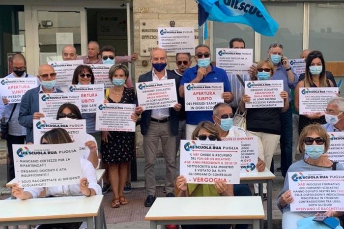 Puglia: La protesta dei dirigenti pugliesi per le mancate regole certe