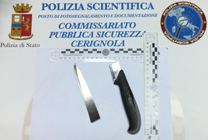 CERIGNOLA (FG): La polizia arresta un  cittadino rumeno per tentato  omicidio nei confronti del fratello.         