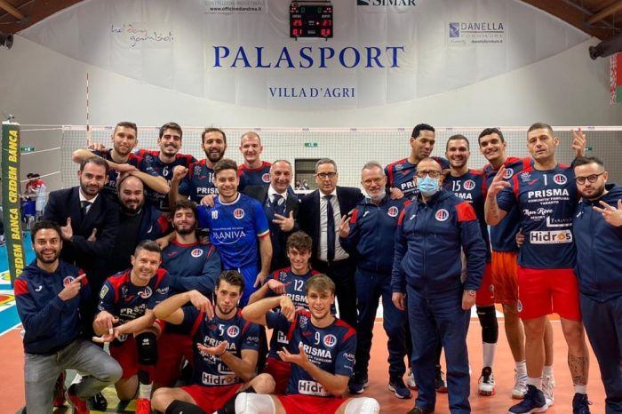 Volley, il 2020 per la Prisma Taranto si chiude con la terza vittoria consecutiva