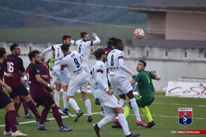 Taranto FC, rinviata anche la partita con la Fidelis Andria
