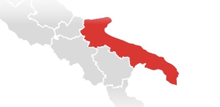Puglia - La regione diventerà rossa da lunedì