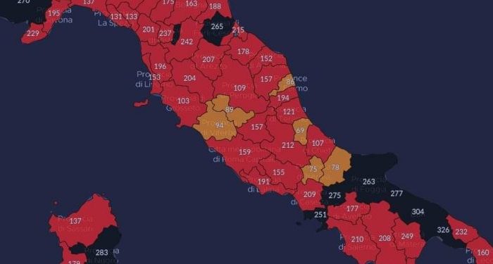 Taranto - Prima provincia in Italia per numero di casi