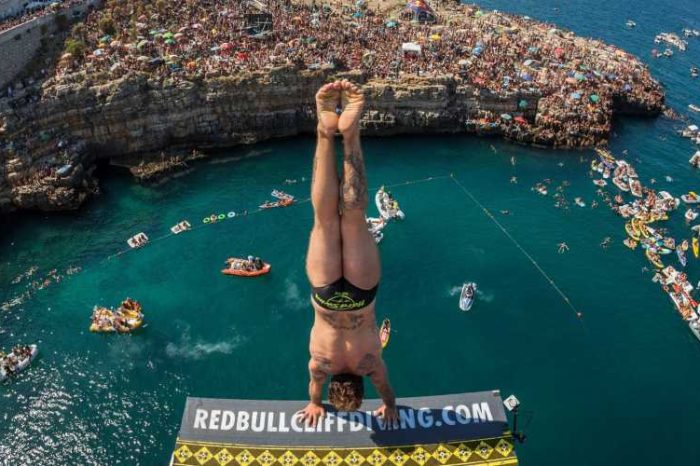 In Puglia per la 9° volta ci sarà la Red Bull Cliff Diving World series