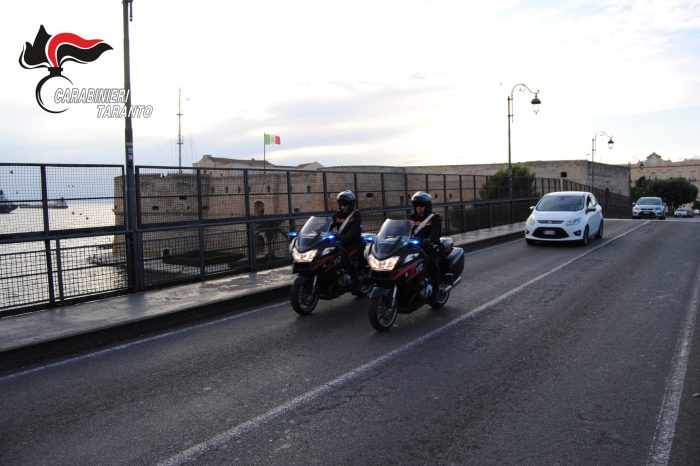 Arresti, denunce e contravvenzioni è l' esito del servizio ad "alto impatto" svolto dalla Compagnia Carabinieri di Taranto
