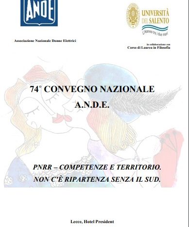 Oggi a Lecce il 74˚ Convegno Nazionale ANDE (Associazione Nazionale Donne Elettrici)