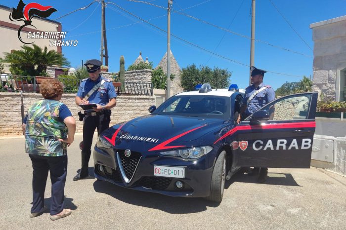 Martina Franca: i Carabinieri arrestano due persone; sarebbero i presunti responsabili di quattro truffe ai danni di sei anziani
