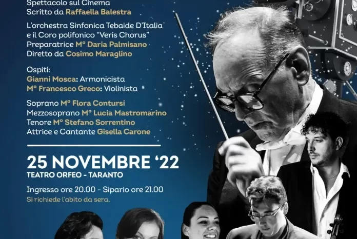 TARANTO: L’orchestra Tebaide  con il suo Gran Galà sul Cinema