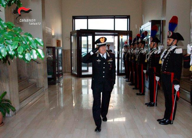 Taranto: Il Generale di Corpo d’Armata dei Carabinieri Andrea  Rispoli, visita il Comando Provinciale   di Taranto.