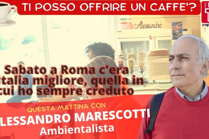 Un caffè nero bollente con il prof. Alessandro Marescotti