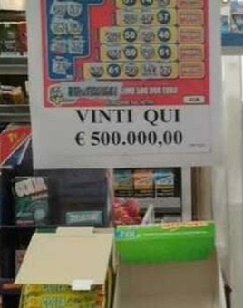 Lecce - Con 5 euro vince 500mila euro, caccia al vincitore.