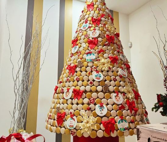 Bari - 1500 macarons per un albero di Natale a Castellana Grotte