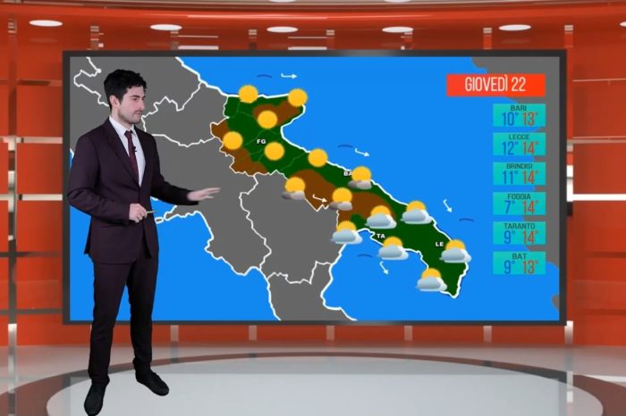Meteo Puglia: previsioni del 22.12.22