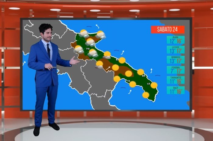 Meteo Puglia: previsioni del 24.12.22