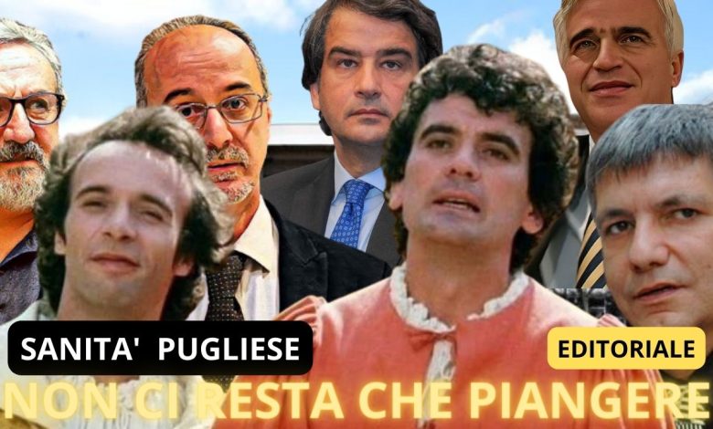Sanità pugliese:Non ci resta che piangere