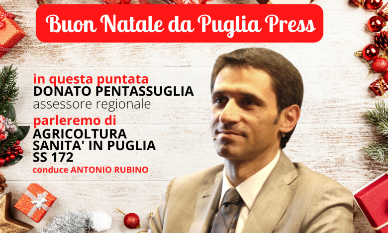 L'Assessore Pentassuglia in direta su Puglia Press TV