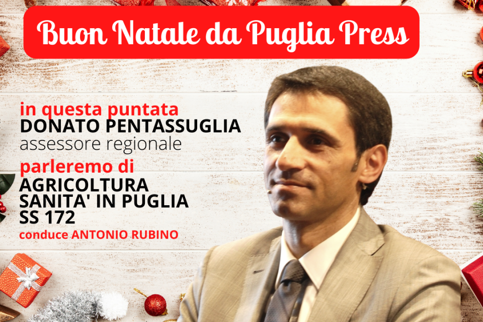 L'Assessore Pentassuglia in direta su Puglia Press TV