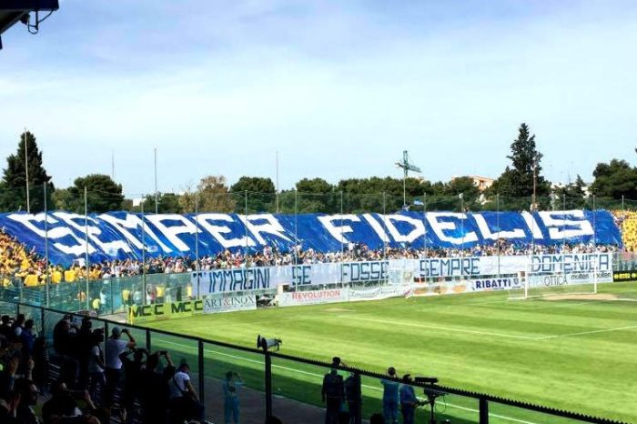 Andria - Confermata la partita a porte chiuse per la Fidelis ad Avellino