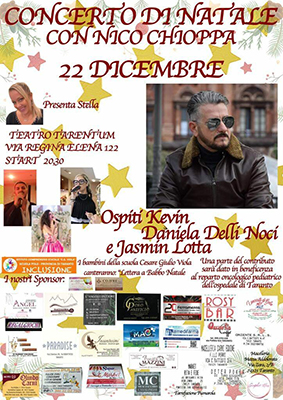 Taranto - Nico Chioppa, concerto di Natale per i bambini