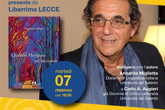 A Lecce in anteprima nazionale Pierfranco Bruni “Quando Morgana mi raccontò”